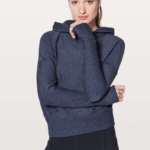 Lululemon Lead The Pack Hoodie Womens 6  Heathered Stony Grape Ruffle Feminine